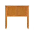 Pemberly Row Madison Twin Solid Wood Panel Headboard in Light Toffee