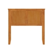 Pemberly Row Madison Twin Solid Wood Panel Headboard in Light Toffee