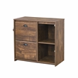 Pemberly Row 2-Drawer Modern Wood File Cabinet in Brown Rustic Oak