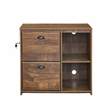 Pemberly Row 2-Drawer Modern Wood File Cabinet in Brown Rustic Oak