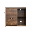Pemberly Row 2-Drawer Modern Wood File Cabinet in Brown Rustic Oak