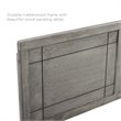 Pemberly Row King Modern Rubberwood and MDF Headboard in Gray