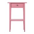 Pemberly Row Modern / Contemporary 1 Drawer Nightstand in Pink