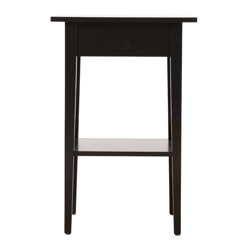 Pemberly Row Modern / Contemporary 1 Drawer Nightstand in Black