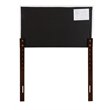 Pemberly Row Faux Leather Upholstered Twin Headboard in White
