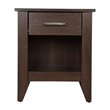 Pemberly Row Modern / Contemporary 1 Drawer Nightstand in Wenge