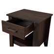 Pemberly Row Modern / Contemporary 1 Drawer Nightstand in Wenge
