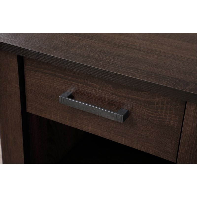 Pemberly Row Modern / Contemporary 1 Drawer Nightstand in Wenge