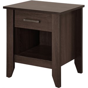 Pemberly Row Modern / Contemporary 1 Drawer Nightstand in Wenge