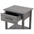 Pemberly Row Modern Manufactured Wood 1-Drawer Nightstand in Gray