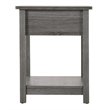 Pemberly Row Modern Manufactured Wood 1-Drawer Nightstand in Gray