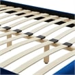 Pemberly Row Twin Modern Performance Velvet Bed Frame in Navy