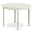 Pemberly Row Wood Dining Table with 4 Tapered Legs in Linen White