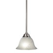 Pemberly Row 1 Light Steel Metal Mini Pendant in Satin Nickel