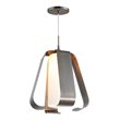 Pemberly Row 1 Light Steel and Glass Mid Pendant in Antique Nickel