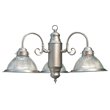 Pemberly Row Modern 3-light Glass Chandelier in Satin Nickel/Clear