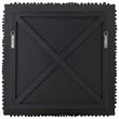 Pemberly Row Contemporary Beech Wood and Fir Wall Panel in Satin Black
