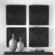 Pemberly Row Contemporary Beech Wood and Fir Wall Panel in Satin Black