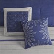 Pemberly Row 7-Piece Polyester Microsuede Comforter Set in Blue