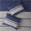 Pemberly Row 7-Piece Polyester Microsuede Comforter Set in Blue