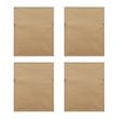 Pemberly Row 4-Piece Wood Framed and Fabric Herbal Botany Canvas Set in Green