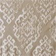 Pemberly Row Mirage Fabric Knitted Jacquard Total Blackout Window Panel in Beige