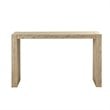 Pemberly Row Contemporary Solid Wood Console Table in Natural/Wheat