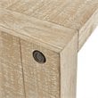 Pemberly Row Contemporary Solid Wood Console Table in Natural/Wheat