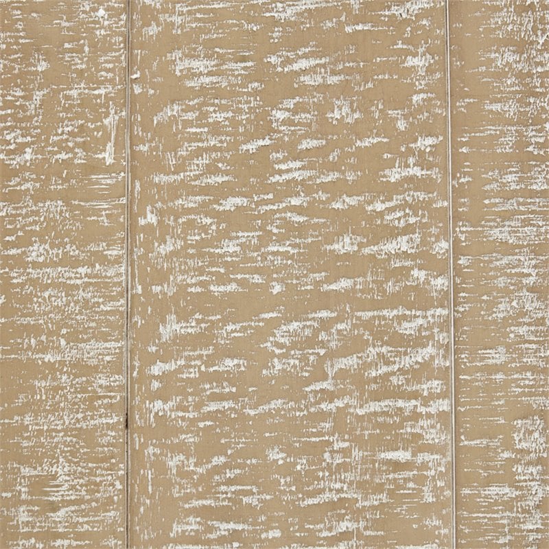 Pemberly Row Contemporary Solid Wood Console Table in Natural/Wheat