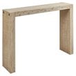 Pemberly Row Contemporary Solid Wood Console Table in Natural/Wheat
