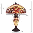 Pemberly Row 3-Light Serenity Double Lit Table Lamp in Dark Bronze