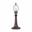 Pemberly Row 1-Light Glass Resin Empress Table Lamp in Dark Bronze