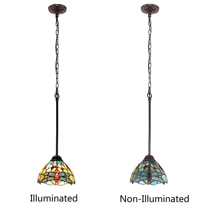 Pemberly Row 1-Light Iron and Glass Empress Mini Pendant in Bronze