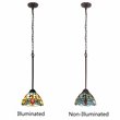 Pemberly Row 1-Light Iron and Glass Empress Mini Pendant in Bronze