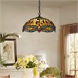 Pemberly Row 3-Light Iron Empress Hanging Pendant in Blackish Bronze