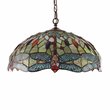 Pemberly Row 3-Light Iron Empress Hanging Pendant in Blackish Bronze