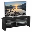 Pemberly Row Wood and Glass TV Stand for most TVs 27