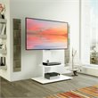 Pemberly Row TV Floor Stand with TV Mounting Column for 32