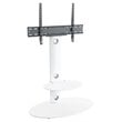 Pemberly Row TV Floor Stand w/ TV Mount Column for 32