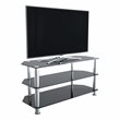 Pemberly Row Steel and Glass TV Stand for up to 50