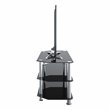 Pemberly Row Steel and Glass TV Stand for up to 50