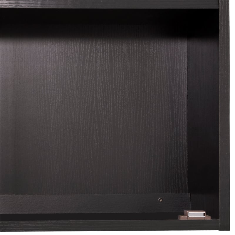 Pemberly Row 48-Inch Assembled Wood Framed Medicine Cabinet Mirror in Espresso