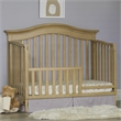 Pemberly Row Traditional Wood Toddler Guard Rail in Driftwood