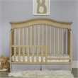 Pemberly Row Traditional Wood Toddler Guard Rail in Driftwood