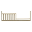 Pemberly Row Traditional Wood Toddler Guard Rail in Driftwood