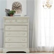 Pemberly Row 6-Drawer Traditional Wood Chest in Antique White