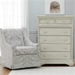 Pemberly Row 6-Drawer Traditional Wood Chest in Antique White