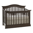 Pemberly Row Traditional Wood 4-in-1 Convertible Crib in Espresso