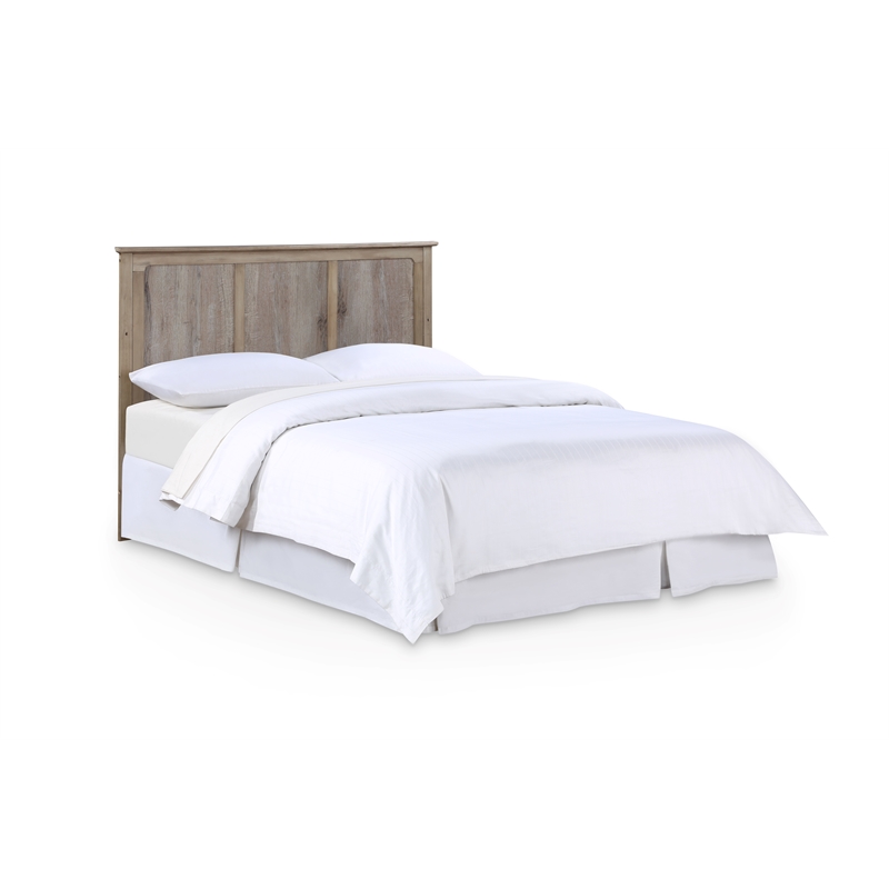 Pemberly Row Traditional Wood Full Bed Conversion Kit in Natural