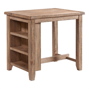 Pemberly Row 30x40&quot Traditional Wood Multi Use Table in Brown